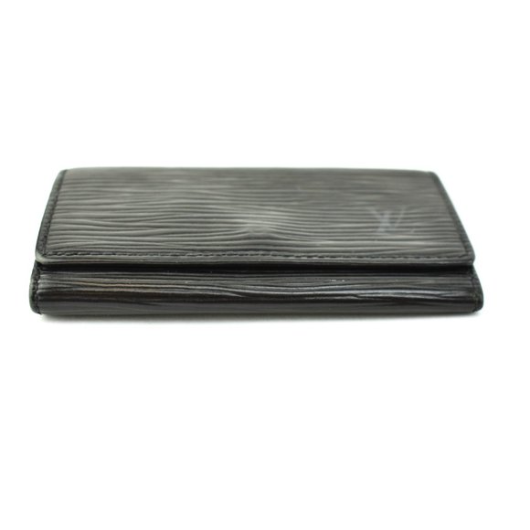 LOUIS VUITTON Black Epi LV Logo Key Case (wo) - Picture 4 of 9